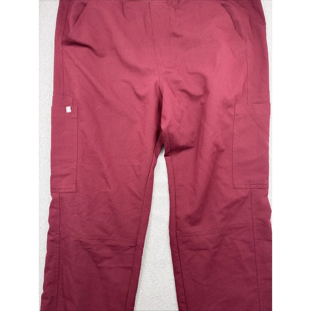 Figs Technical Collection Mens Axim Scrub Pants Size XLarge Dark Red T2001